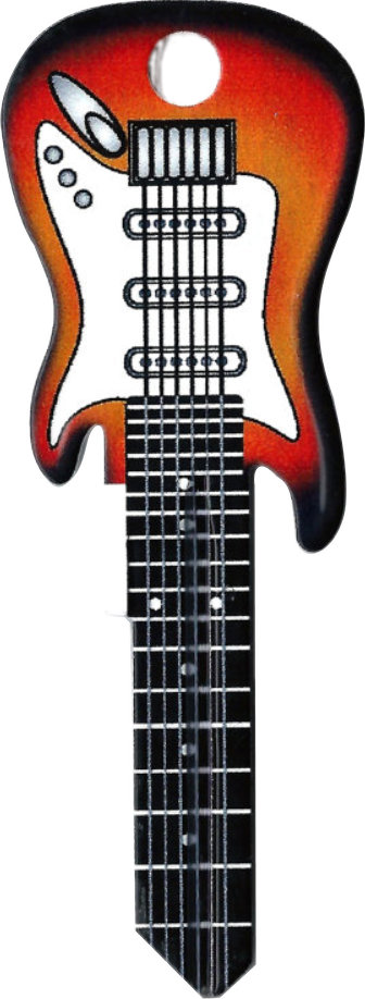 Sunburst Guitar Key
